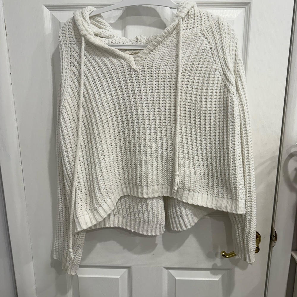 Cozy White Knit Sweater